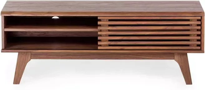 Beliani TOLEDO TV-meubel-Donkere houtkleur-MDF