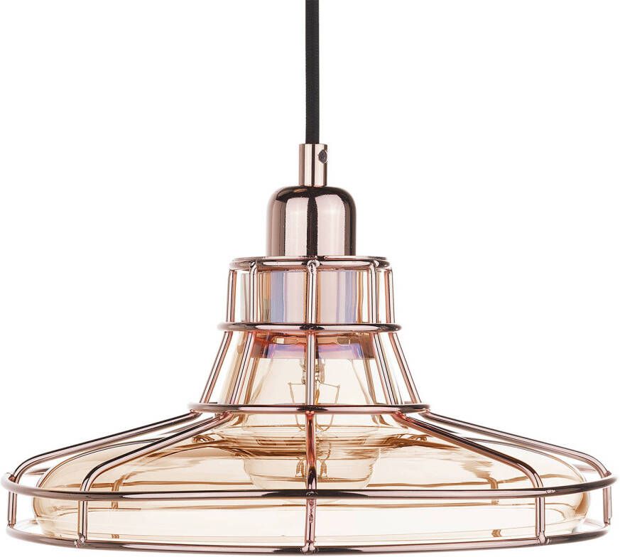 Beliani TORRE Hanglamp Koper Glas