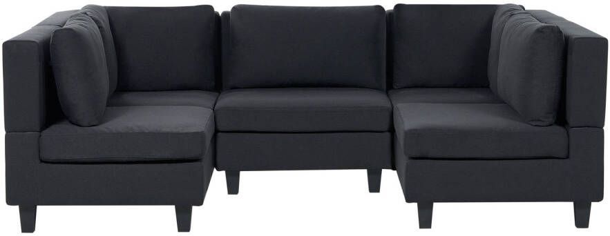 Beliani UNSTAD Modulaire Sofa-Zwart-Polyester - Foto 1