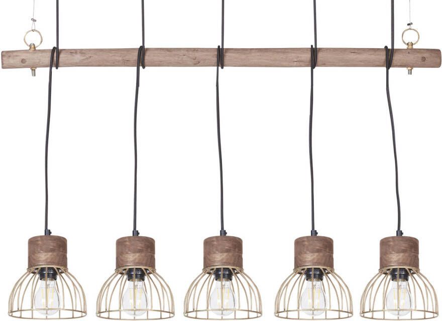 Beliani VARADA Hanglamp-Lichte houtkleur-Mangohout