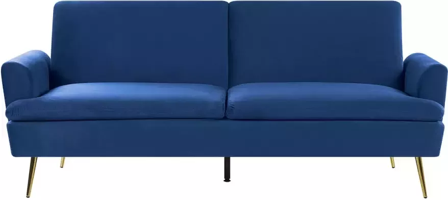 Beliani VETTRE Slaapbank blauw 180x110