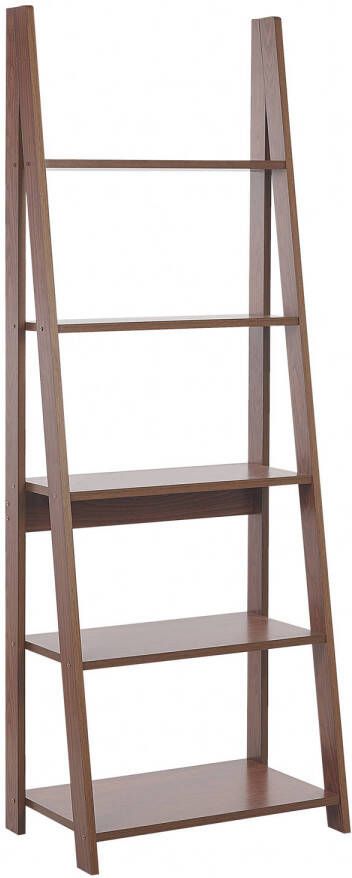 Beliani WILTON Ladderkast-Donkere houtkleur-Vezelplaat