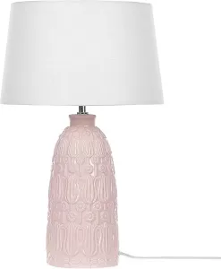 Beliani Zarima Tafellamp-roze-keramiek