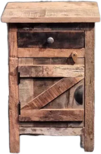 Benoa Abilane 1 Door 1 Drawer Wooden Bedside Cabinet 40 cm