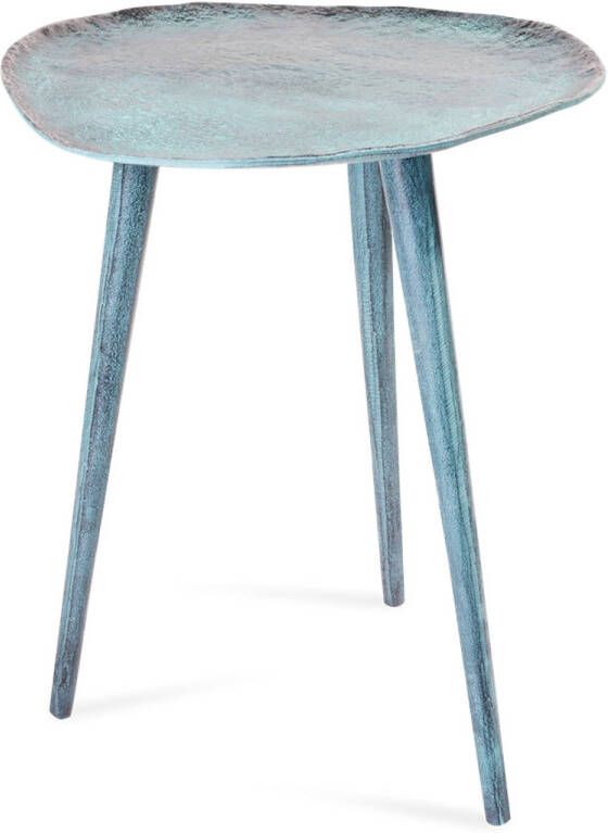 Benoa Blue Patina Side Table 34 5 (set van 2)