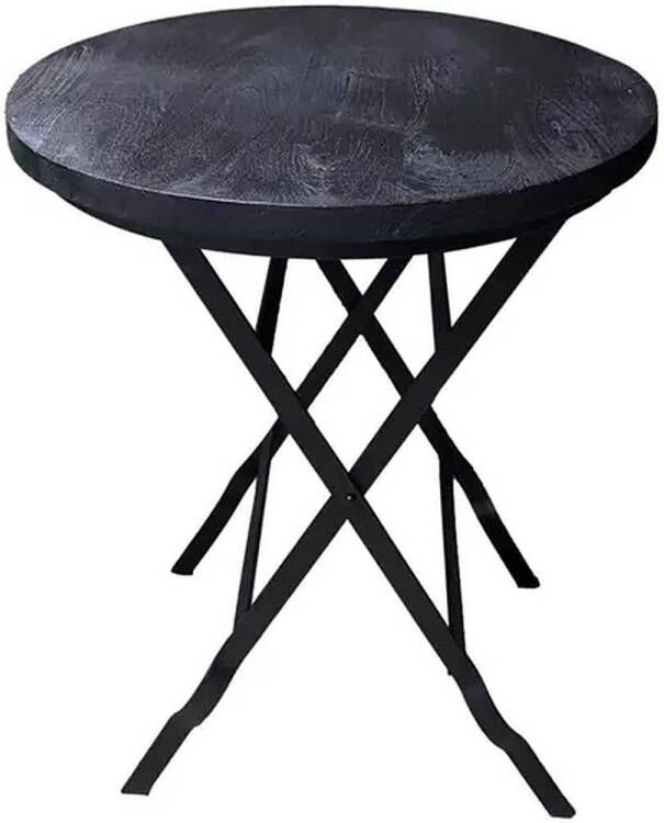 Benoa Vallejo Foldable Side Table Black 60 cm