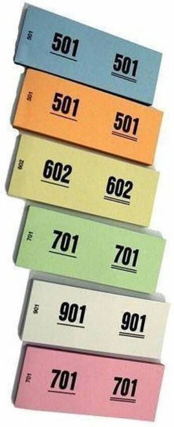 Benza Garderobenummers Nummerblok 2 stuks