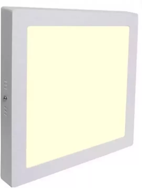 BES LED Downlight Opbouw Vierkant 18W Warm Wit 3000K Mat Wit Aluminium 225mm