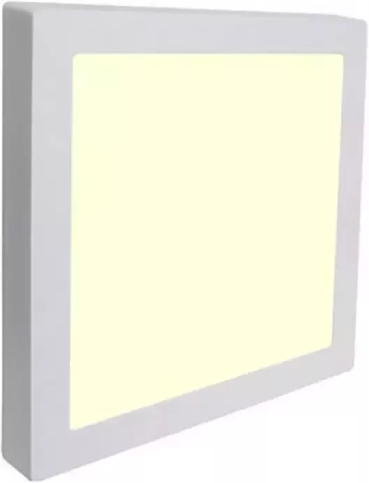 BES LED Downlight Pro Aigi Opbouw Vierkant 12W Warm Wit 3000K Mat Wit 172mm