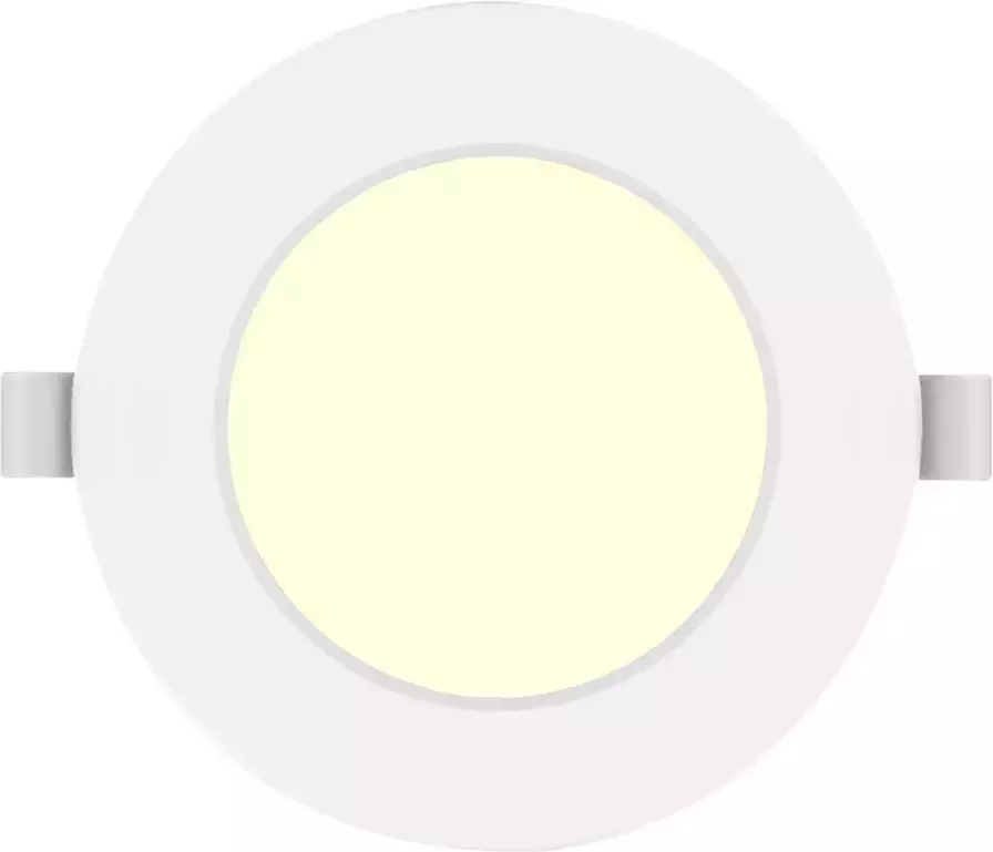 BES LED Downlight Pro Aigi Trinko Inbouw Rond 4W Warm Wit 3000K Mat Wit Kunststof Ø98mm