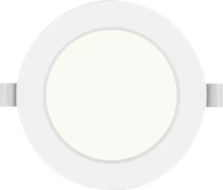 BES LED Downlight Pro Aigi Trinko Inbouw Rond 6W Natuurlijk Wit 4000K Mat Wit Kunststof Ø118mm