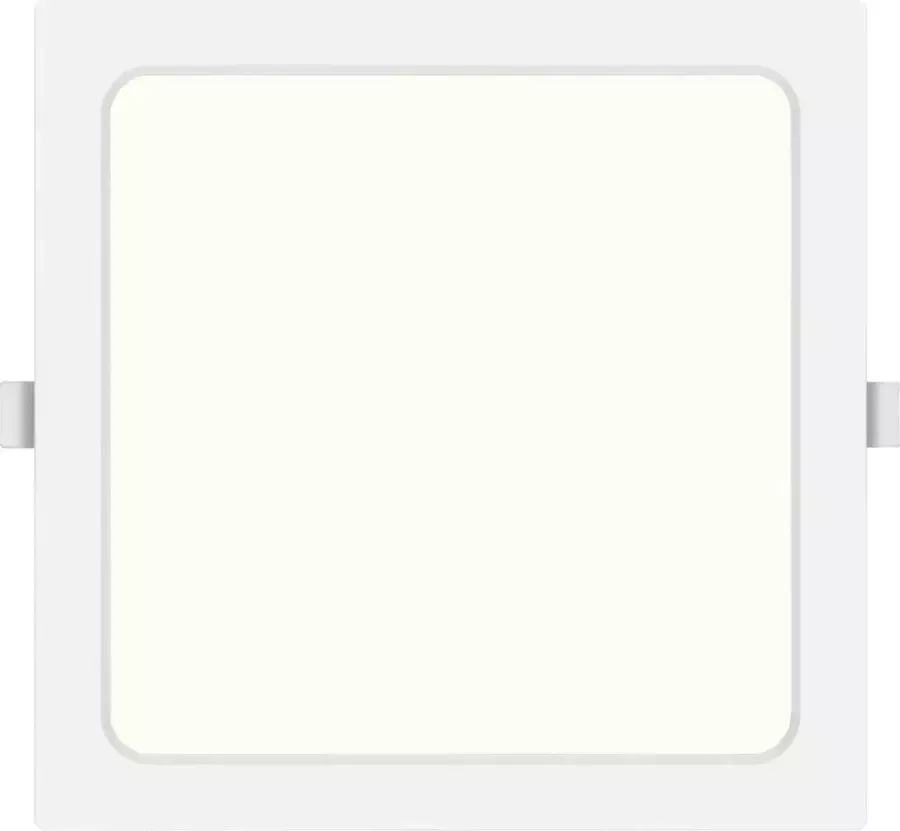 BES LED Downlight Pro Aigi Trinko Inbouw Vierkant 20W Natuurlijk Wit 4000K Mat Wit Kunststof 224mm