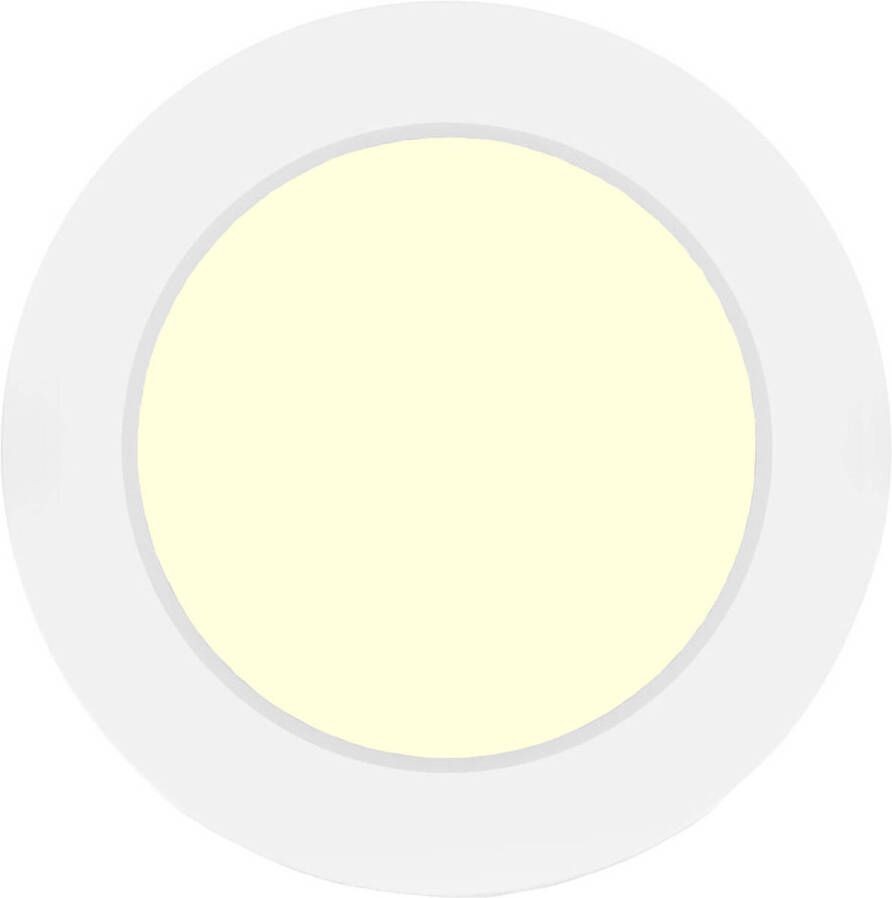 BES LED Downlight Pro Aigi Trinko Opbouw Rond 6W Warm Wit 3000K Mat Wit Kunststof