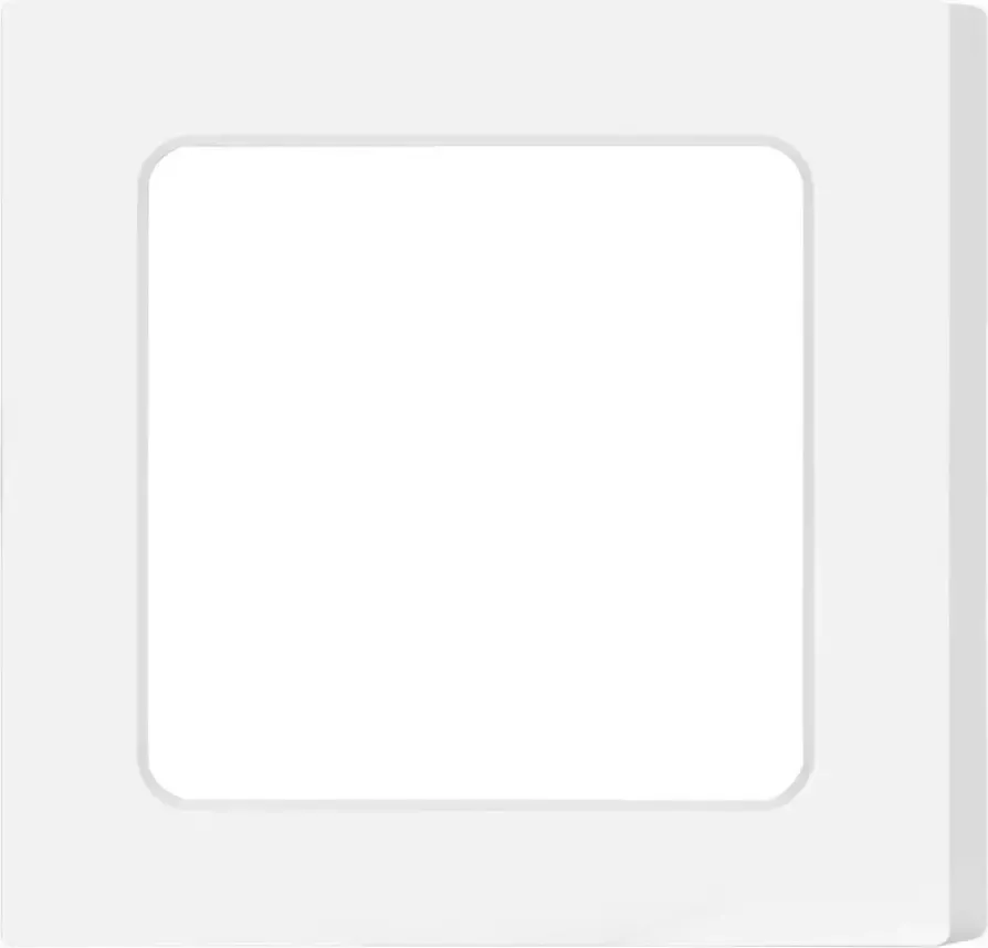 BES LED Downlight Pro Aigi Trinko Opbouw Vierkant 6W Helder Koud Wit 6500K Mat Wit Kunststof