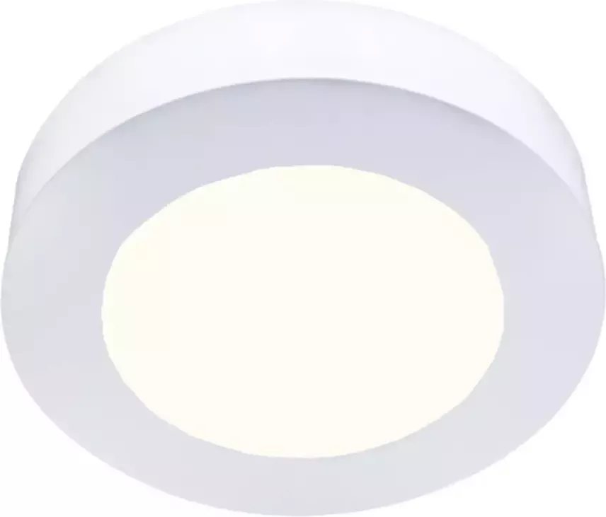 BES LED Downlight Slim Pro Aigi Strilo Opbouw Rond 6W Natuurlijk Wit 4000K Mat Wit Kunststof