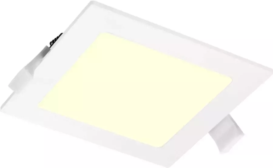 BES LED Downlight Slim Pro Aigi Suno Inbouw Vierkant 18W Warm Wit 3000K Mat Wit Kunststof