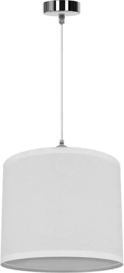 BES LED Hanglamp Hangverlichting Aigi Utra E27 Fitting Rond Mat Wit Kunststof - Foto 1