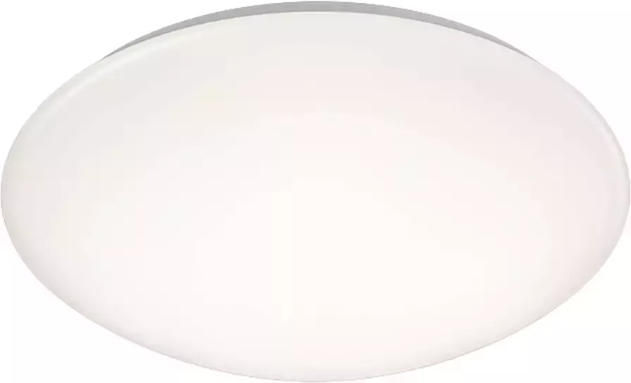 BES LED Plafondlamp Badkamerlamp Trion Paula 15W Spatwaterdicht IP44 Warm Wit 3000K Rond Mat Wit Kunststof