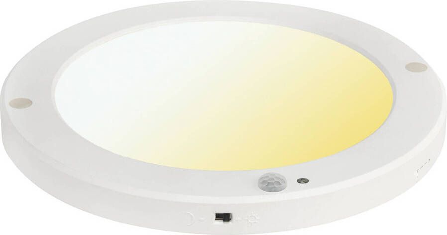 BES LED Plafondlamp met Bewegingssensor + Dag en Nacht Sensor 18W Aanpasbare Kleur CCT 360° Zichthoek Opbouw Inbouw - Foto 1