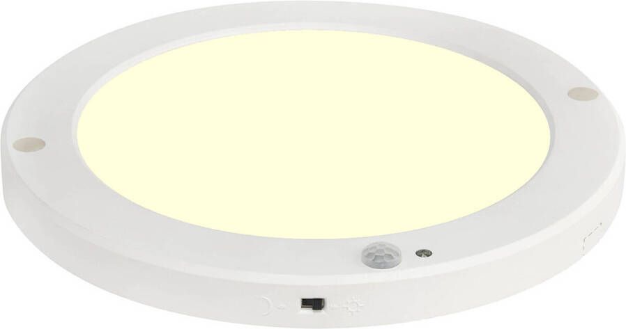 BES LED Plafondlamp met Bewegingssensor + Dag en Nacht Sensor 18W Warm Wit 3000K 360° Zichthoek Opbouw Inbouw Rond - Foto 1
