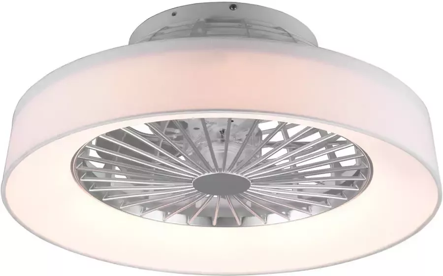 BES LED Plafondlamp met Ventilator Plafondventilator Trion Farali 30W Aanpasbare Kleur Afstandsbediening Dimbaar