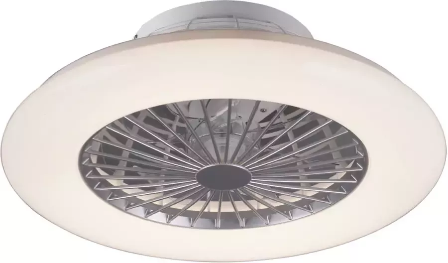 BES LED Plafondlamp met Ventilator Plafondventilator Trion Romina 30W Aanpasbare Kleur Afstandsbediening Dimbaar