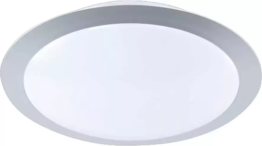 BES LED Plafondlamp Plafondverlichting Trion Ginzon 9W Warm Wit 3000K Dimbaar Rond Mat Titaan Aluminium