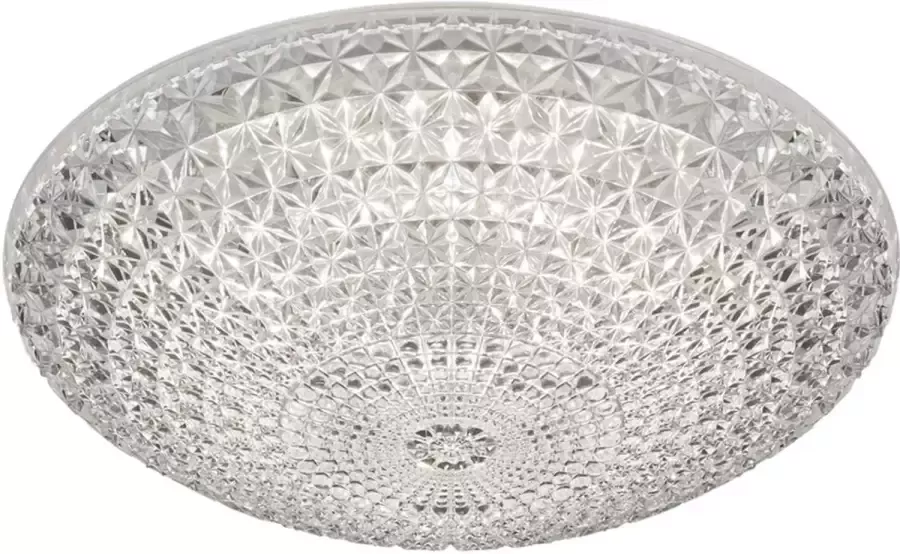 BES LED Plafondlamp Plafondverlichting Trion Komino 12W Warm Wit 3000K Rond Mat Wit Alumunium