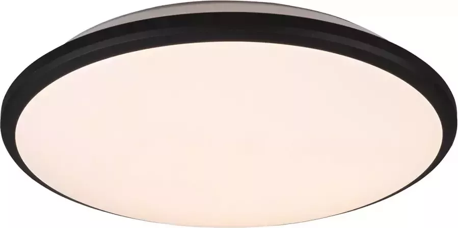 BES LED Plafondlamp Plafondverlichting Trion Lombis 20.5W Warm Wit 3000K Dimbaar Rond Mat Zwart Kunststof - Foto 1
