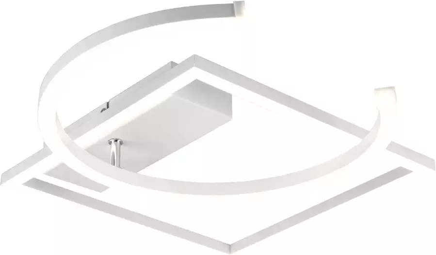 BES LED Plafondlamp Plafondverlichting Trion Pivacci 23.5W Natuurlijk Wit 4000K Dimbaar Vierkant Mat Wit - Foto 1