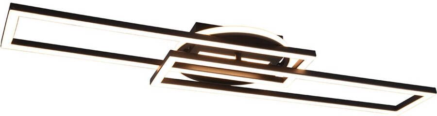 BES LED Plafondlamp Plafondverlichting Trion Tiger 30W Aanpasbare Kleur Afstandsbediening Dimbaar Rechthoek