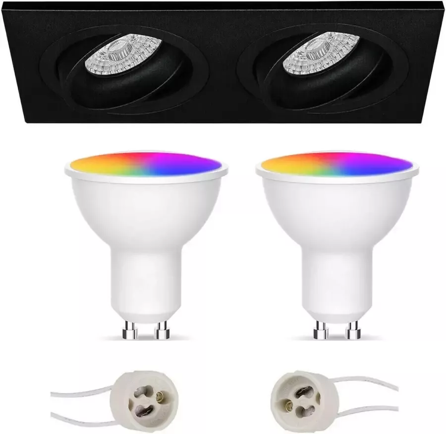 BES LED Spot Set GU10 Facto Smart LED Wifi LED Slimme LED 5W RGB+CCT Aanpasbare Kleur Dimbaar - Foto 1