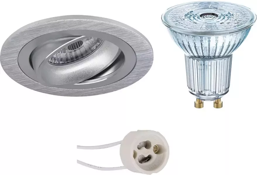 BES LED Spot Set OSRAM Parathom PAR16 940 36D Pragmi Alpin Pro GU10 Fitting Dimbaar Inbouw Rond Mat Wit 5.5W - Foto 2