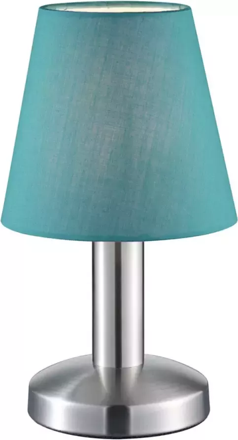 BES LED Tafellamp Tafelverlichting Trion Muton E14 Fitting Rond Mat Turquoise Aluminium - Foto 1
