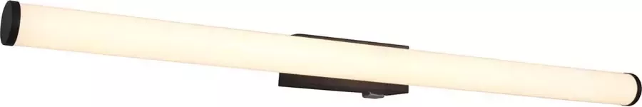 BES LED Wandlamp Trion Mitrona 8.6W Warm Wit 3000K Rond Mat Zwart Aluminium