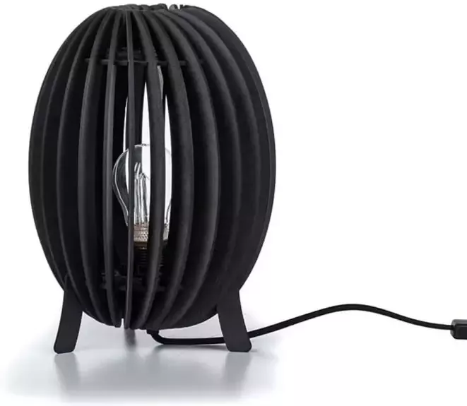 Blij design Tafellamp Swan Ø 21 cm zwart