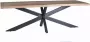 Sohome Eettafel Yannick Spider Mangohout en staal 160 x 90cm - Thumbnail 1