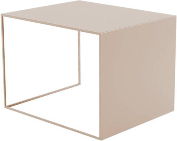 Bronx71 Bijzettafel Bianca metaal taupe 37 cm hoog.