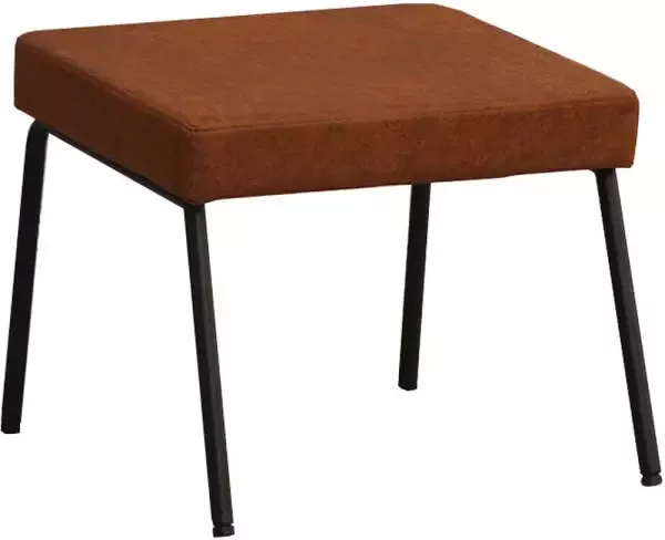 Bronx71 Hocker Espen cognac eco-leer.