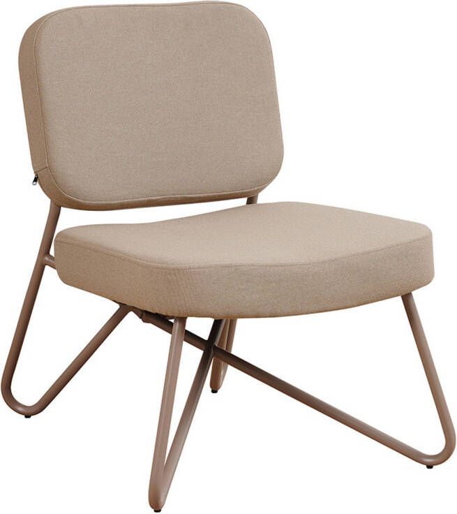 Bronx71 Scandinavische fauteuil Viggo taupe gerecyclede stof.