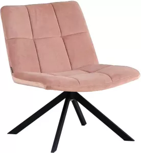 Bronx71 fauteuil velvet roze Eevi Fauteuil draaibaar fauteuil industrieel zonder armleuningen Fauteuil roze Zetel 1 persoons