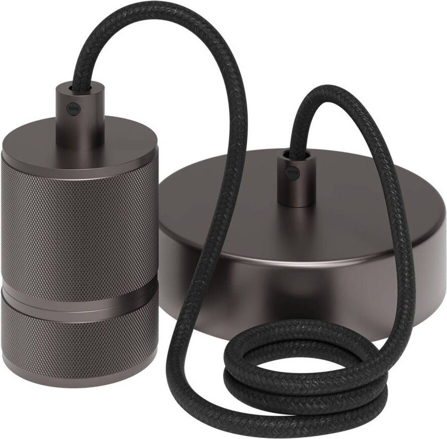 Calex LED Plafondlamp Plafondverlichting E27 Fitting Rond Mat Grijs Aluminium