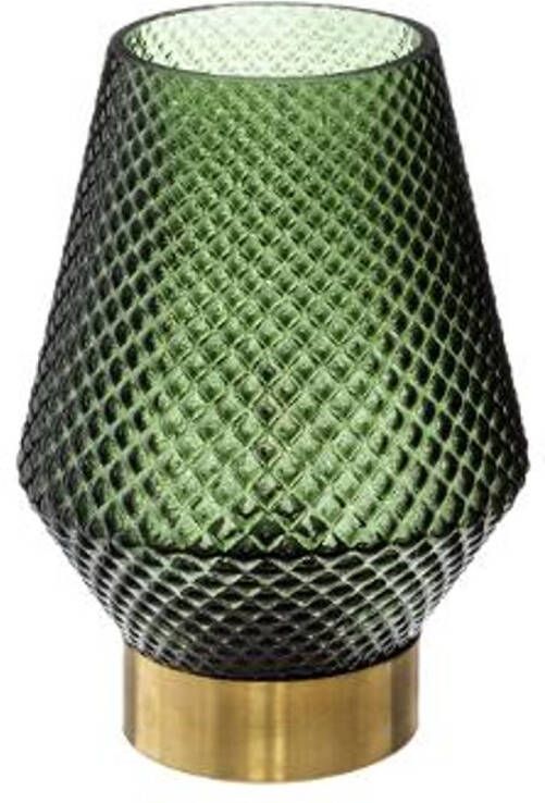 CASA DI ELTURO LED-lamp Green Groen Goud Werkt op batterijen (incl. lamp) Ø12 x17 cm