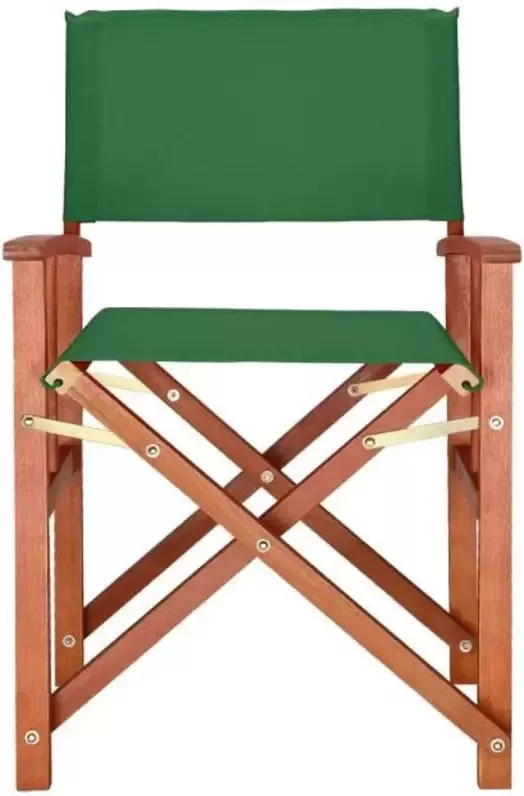 Casaria Regisseursstoel klapstoel vouwstoel groen duurzaam eucalyptushout waterafstotend stof klapstoel