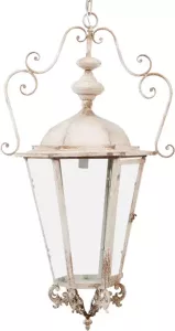 Clayre & Eef Hanglamp 54x44x95 cm Wit Ijzer Hanglamp Eettafel