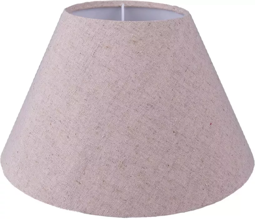HAES deco Lampenkap Natural Cosy beige rond formaat Ø 26x15 cm voor Fitting E27 Tafellamp Hanglamp