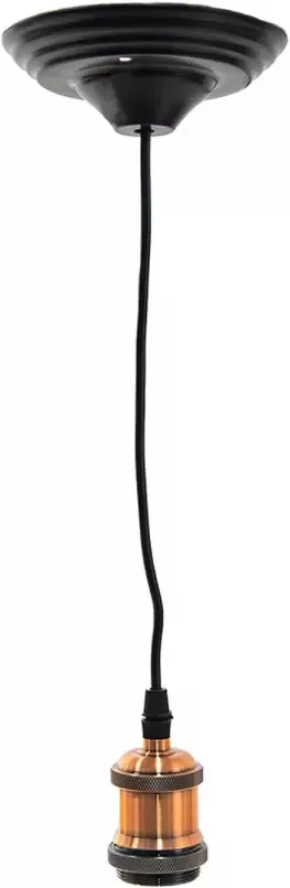 Clayre & Eef LumiLamp Snoerpendel 150 cm Koperkleurig Kunststof Pendellamp Verlichtingspendel Koperkleurig Pendellamp - Foto 1