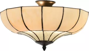 Clayre & Eef Plafondlamp Tiffany Ø 46*25 Cm E27 max 2*60w 5ll-5982