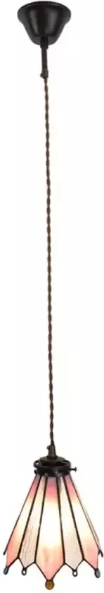 Clayre & Eef Roze Hanglamp Tiffany 18*15*115 cm E14 max 1*25W 5LL-6218