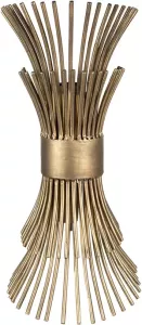 Clayre & Eef Wandlamp 22x22x46 cm Goudkleurig Ijzer Muurlamp Sfeerlamp Goudkleurig Muurlamp Sfeerlamp